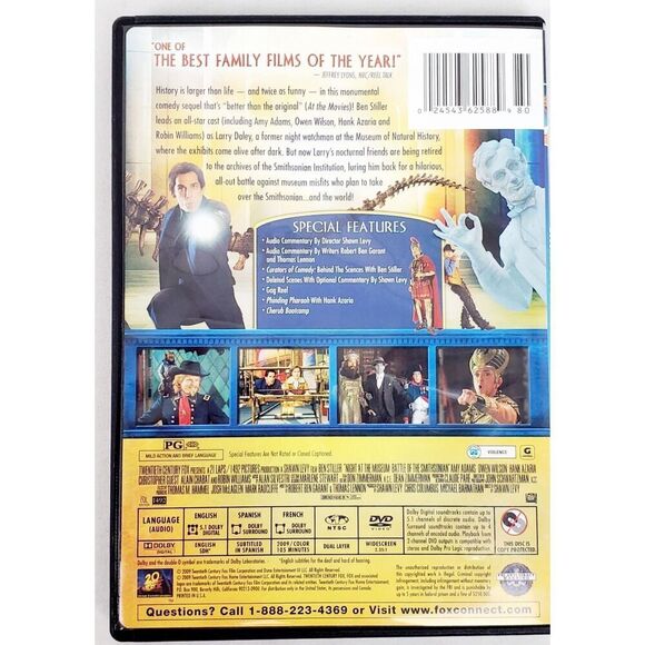 Night at the Museum: Battle of the Smithsonian (DVD, 2009) – Ben Stiller, Robin - Picture 3 of 3